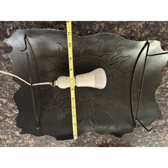 Handcrafted Sun & Moon Metal Wall Sconce Lamp - Picture 5 of 6